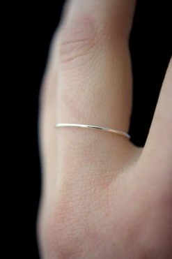 SMOOTH THIN STACKING RING SILVER -Fashion Clothing Store Smooth ultra thin silver ring hannah naomi pipe and row 6a3cbdeb 06a2 4a49 9b13 3e9429c86e53