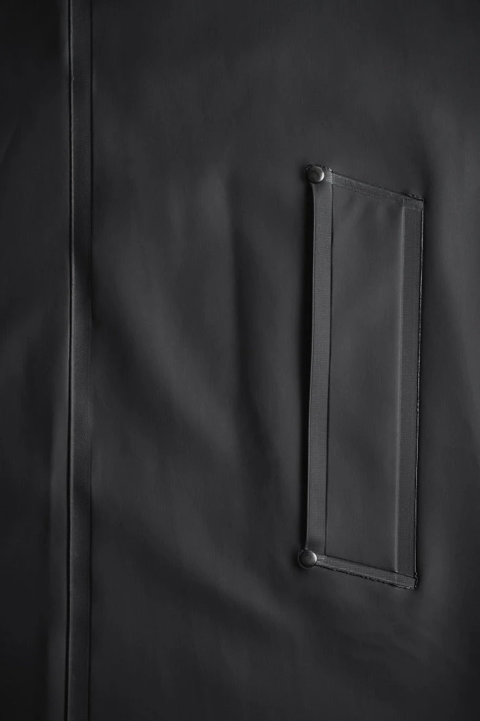 Stutterheim MOSEBACKE RAIN JACKET LONG BLACK 11 Stutterheim MOSEBACKE RAIN JACKET LONG BLACK - Image 9