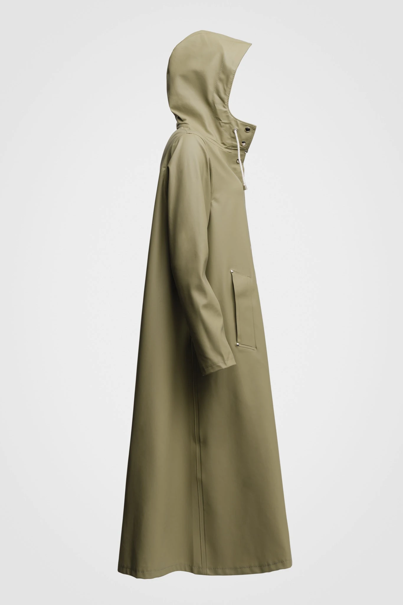 Stutterheim MOSEBACKE RAIN JACKET LONG ALOE 10 Stutterheim MOSEBACKE RAIN JACKET LONG ALOE - Image 8