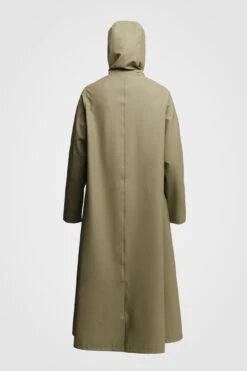Stutterheim MOSEBACKE RAIN JACKET LONG ALOE 23 Stutterheim MOSEBACKE RAIN JACKET LONG ALOE -Fashion Clothing Store Stutterheim Mosebacke Long Jacket Aloe 3