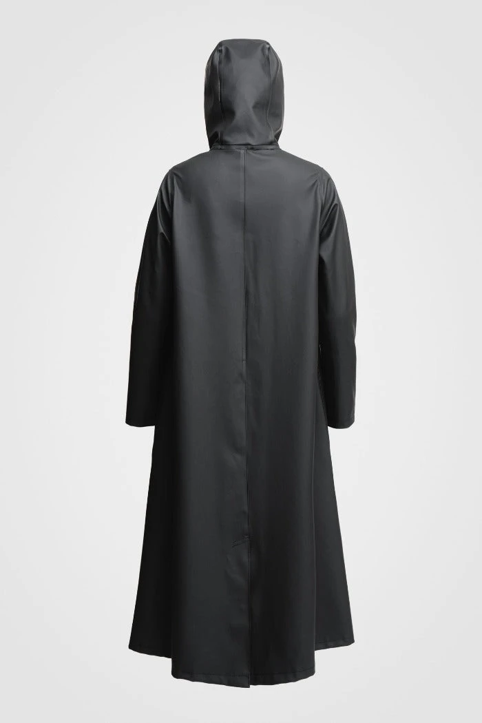 Stutterheim MOSEBACKE RAIN JACKET LONG BLACK 10 Stutterheim MOSEBACKE RAIN JACKET LONG BLACK - Image 8