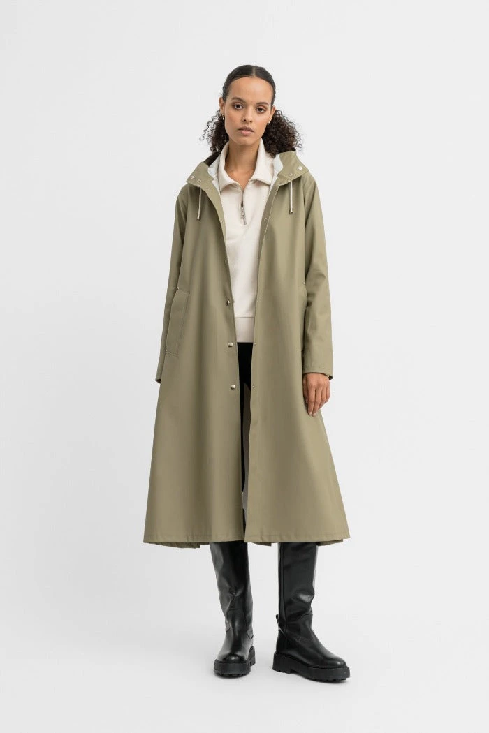 Stutterheim MOSEBACKE RAIN JACKET LONG ALOE 4 Stutterheim MOSEBACKE RAIN JACKET LONG ALOE - Image 2