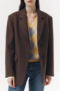 Dunst ESSENTIAL TWO BUTTON WOOL BLAZER