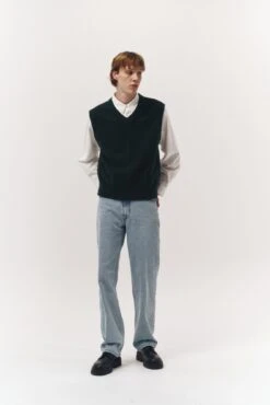 Dunst DIVIDE V-NECK WOOL VEST -Fashion Clothing Store UDSW3C101E2 E2 04.jpg 1673422752351