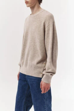 Dunst UNISEX BUTTONED CREWNECK SWEATER -Fashion Clothing Store UDSW3C107I1 I1 04.jpg 1673422755594