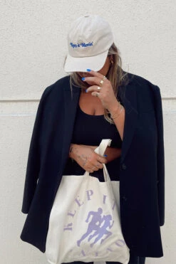 WINNERS CIRCLE TOTE -Fashion Clothing Store WinnercirclepurplecanvastoteKIMRCXPipeandrow