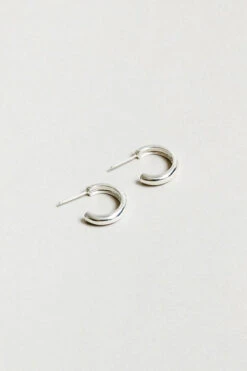 ABBIE HOOPS -Fashion Clothing Store abbie hoops large silver wolf circus pipe and row boutique seattle