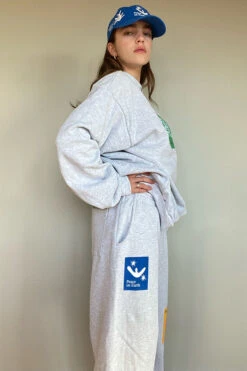 ART BOOK SWEATPANT -Fashion Clothing Store art book grey crew screen print oversized sweatpants sweatsuit palo santos pipe and row seattle