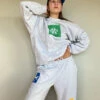 ART BOOK CREW SWEATSHIRT -Fashion Clothing Store art book grey crew sweatshirt sweatsuit palo santos pipe and row
