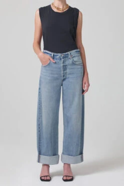 CITIZENS OF HUMANITY AYLA BAGGY JEAN -Fashion Clothing Store ayla cuffed baggy jean citizens pipe and row