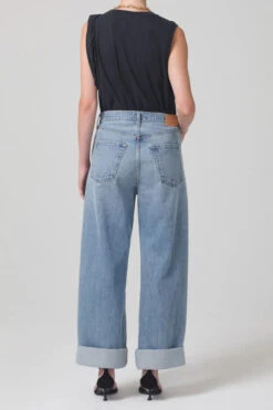 CITIZENS OF HUMANITY AYLA BAGGY JEAN -Fashion Clothing Store ayla cuffed baggy jean skylight citizens pipe and row