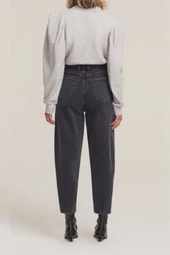 AGOLDE BALLOON JEAN -Fashion Clothing Store balloonjeanlooseblackteaagolde pipeandrow