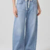 CITIZENS OF HUMANITY BRYNN TROUSER 2 CITIZENS OF HUMANITY BRYNN TROUSER -Fashion Clothing Store brynn drawstring trousers blue lace wash Citiznes Pipe and Row