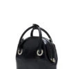 CIRCLE MINI BAG -Fashion Clothing Store circle mini handbag washed black leather osoi pipe and row