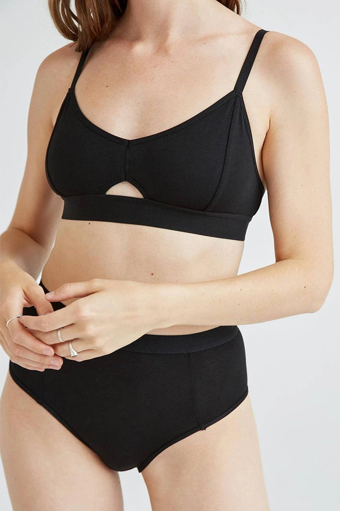 CUT OUT BRALETTE BLACK 5 CUT OUT BRALETTE BLACK - Image 3