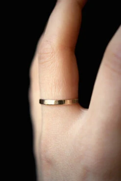 EXTRA THICK HAMMERED RING -Fashion Clothing Store extra thick hammered ring 14k gold handmade pipe and row