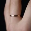 EXTRA THICK HAMMERED RING -Fashion Clothing Store extra thick hammered ring rose gold pipe and row