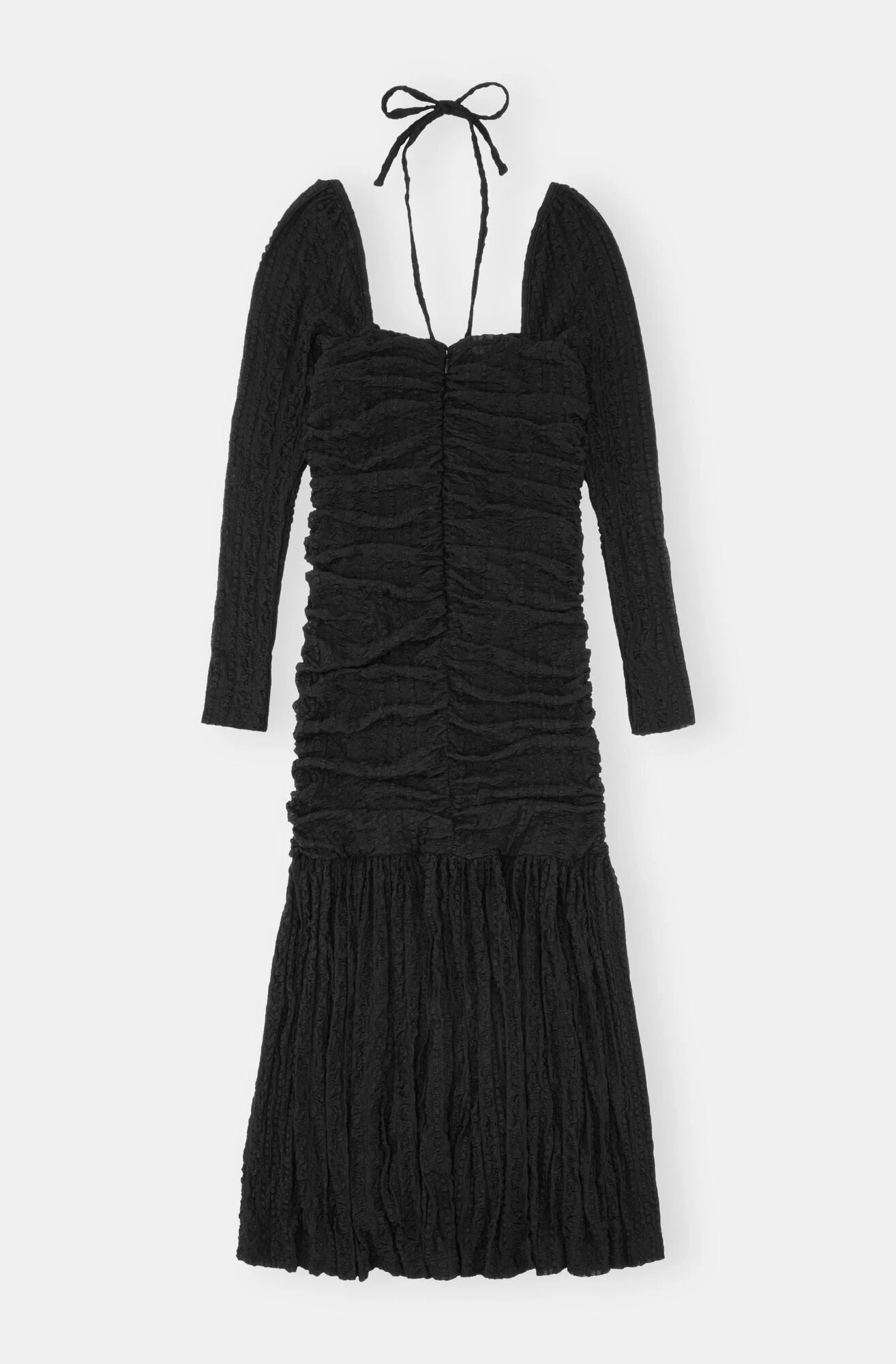 Ganni STRETCH LACE GATHERING MIDI DRESS 16 Ganni STRETCH LACE GATHERING MIDI DRESS - Image 14