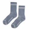 BOYFRIEND SOCKS BLUE GREY 2 BOYFRIEND SOCKS BLUE GREY -Fashion Clothing Store greybluesocksboyfriendribbedlebonshoppe pipeandrow