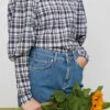 Just Female HAMILTON BLOUSE -Fashion Clothing Store hamilton plaid blouse top just female pipe and row boutique