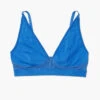 HIGH CUT BRALETTE BLUE COSMO -Fashion Clothing Store high cut bralette cotton blue cosmo richer poorer pipe and row