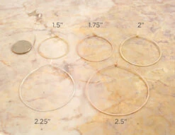 HAMMERED HOOP EARRINGS 21 HAMMERED HOOP EARRINGS -Fashion Clothing Store hoop earring sizes