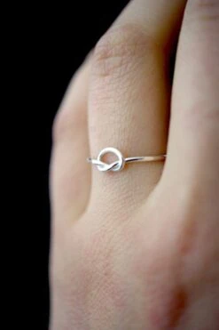 OPEN KNOT RING -Fashion Clothing Store knot ring silver medium hannah naomi silver
