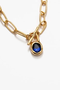 MARGOT NECKLACE -Fashion Clothing Store margot necklace blue gold wolf circus pipe and row 1cd54356 a856 4fbf afba ca6c39a4d5e2