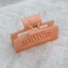 SHEER MEDIUM HAIR CLAW PEACH -Fashion Clothing Store medium peach hair claw pipe and row boutique seattle