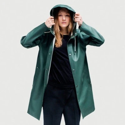 Stutterheim MOSEBACKE RAIN JACKET GREEN 9 Stutterheim MOSEBACKE RAIN JACKET GREEN - Image 7