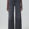 CITIZENS OF HUMANITY PALOMA BAGGY JEAN BEVERLY BROOK -Fashion Clothing Store paloma beverly brook washed black baggy wide leg jean pipe and row