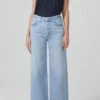 CITIZENS OF HUMANITY PALOMA BAGGY JEAN MOONBEAM -Fashion Clothing Store paloma moonbeam blue baggy wide leg jean pipe and row
