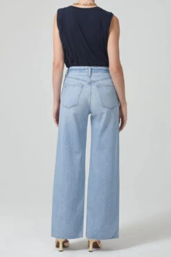 Fashion Clothing Store -Fashion Clothing Store paloma moonbeam blue clean baggy wide leg jean pipe and row