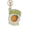 Ganni PEACH KEYCHAIN -Fashion Clothing Store peach keychain ganni pipe and row