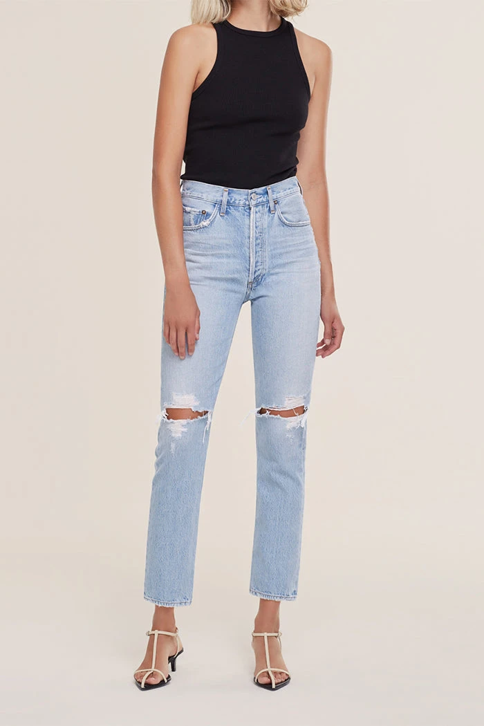 AGOLDE RILEY HI RISE CROP CLEAR SKIES 3 AGOLDE RILEY HI RISE CROP CLEAR SKIES