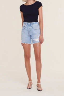 AGOLDE RILEY SHORTS -Fashion Clothing Store rileyhighriseshortsgrooveagolde pipeandrow