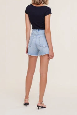 AGOLDE RILEY SHORTS -Fashion Clothing Store rileyhighriseshortslongergrooveagolde pipeandrow