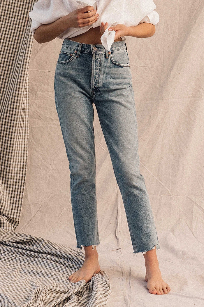 AGOLDE RILEY HI RISE CROP ZEPHYR 3 AGOLDE RILEY HI RISE CROP ZEPHYR