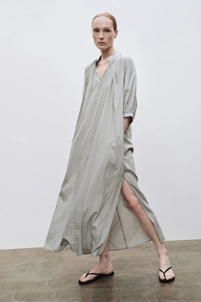 SHIRRED MAXI DRESS 3 SHIRRED MAXI DRESS