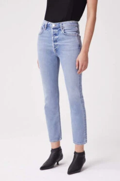 AGOLDE RILEY HI RISE CROP SHIVER