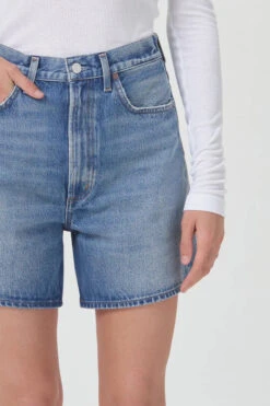 AGOLDE STELLA SHORT MODE 16 AGOLDE STELLA SHORT MODE -Fashion Clothing Store stella denim jean shorts clean mode blue agolde pipe and row