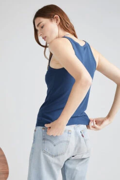 Fashion Clothing Store -Fashion Clothing Store vintage rib tank moonlit ocean blue richer poorer pipe and row