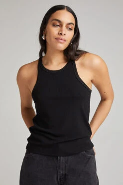 VINTAGE RIB TANK BLACK