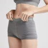 FEMME BOXER GUNMETAL -Fashion Clothing Store women gunmetal grey comfort sleep underwear boxer briefs richer poorer pipe and row