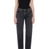 AGOLDE WYMAN JEAN -Fashion Clothing Store wyman paradox washed black straight leg agolde pipe and row