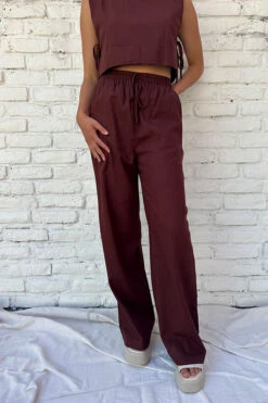 Fashion Clothing Store -Fashion Clothing Store yoshi linen tank top cocoa Pipe and Row